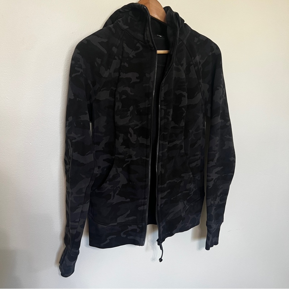 Lululemon Scuba Hoodie *Light Cotton Fleece Incognito Camo Multi Grey